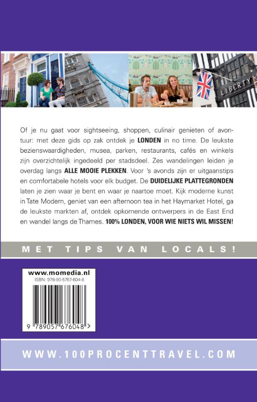 Achterkant van 100% Londen