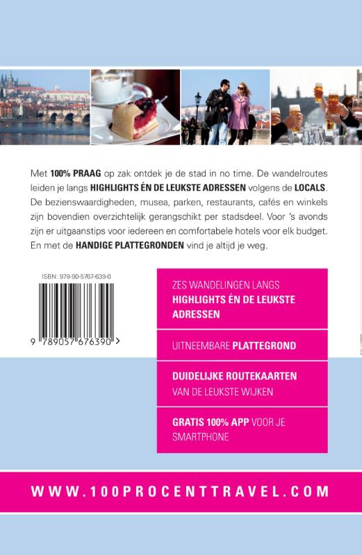 Achterkant van 100% Praag