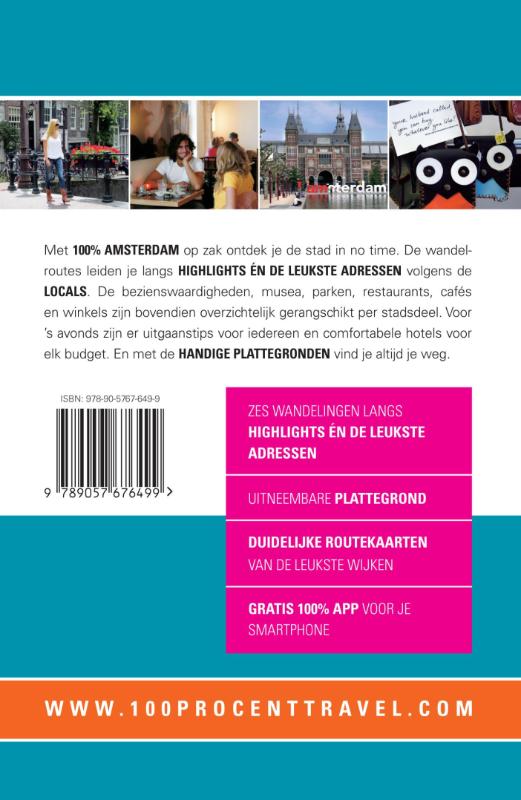 Achterkant van 100% Amsterdam