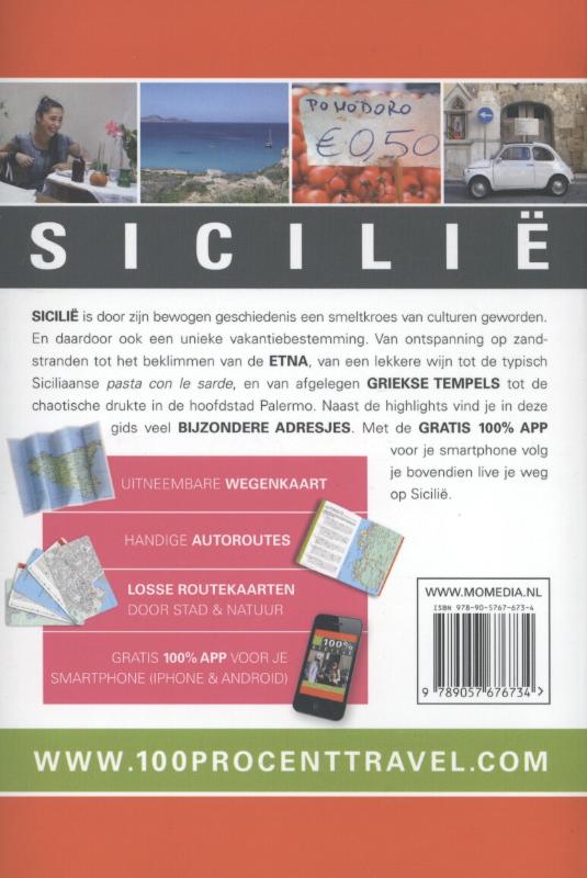Achterkant van 100% Sicilië