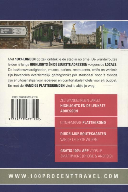 Achterkant van 100% Londen