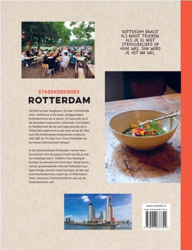 Achterkant van Stadskookboek Rotterdam