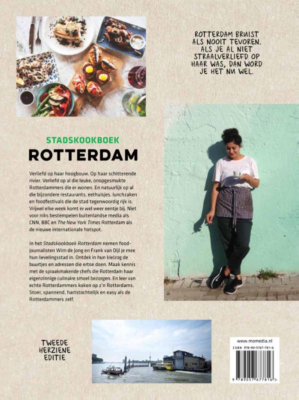 Achterkant van Stadskookboek Rotterdam