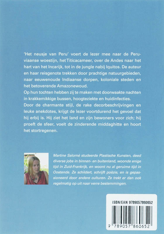 Achterkant van Het neusje van Peru