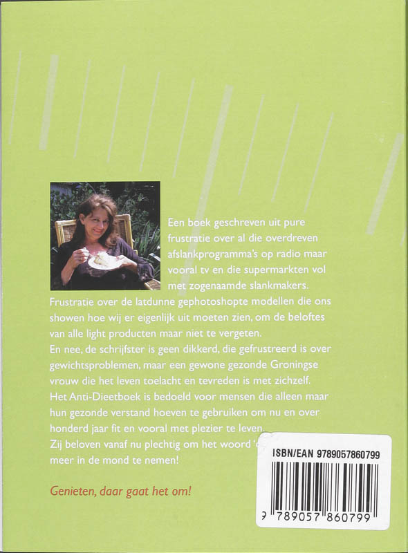 Achterkant van Het Anti-Dieetboek
