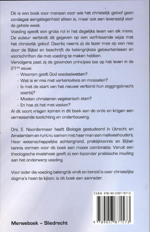 Achterkant van De hemelse voedselbank
