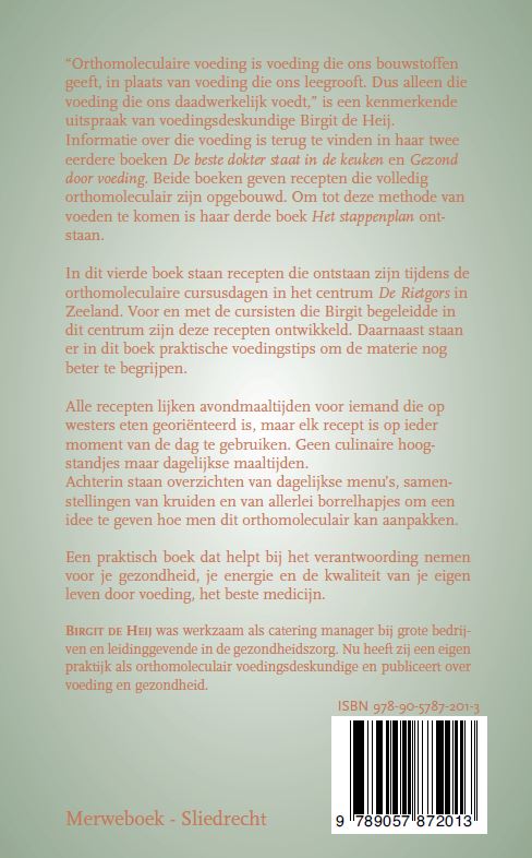 Achterkant van In balans door gezonde voeding
