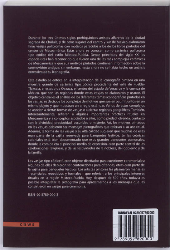 Achterkant van Vasijas para Ceremonia