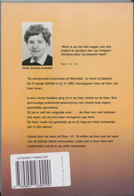 Achterkant van Drie woordjes maar