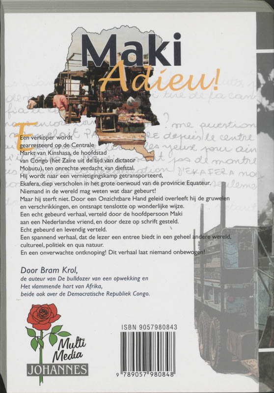 Achterkant van Maki Adieu!