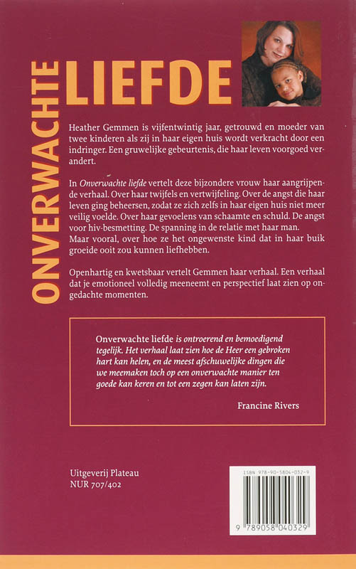 Achterkant van Onverwachte liefde