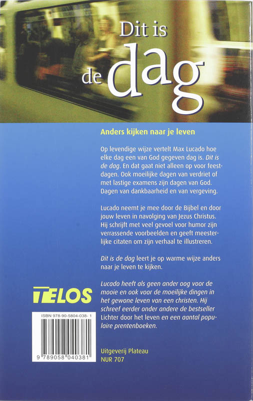 Achterkant van Dit is de dag