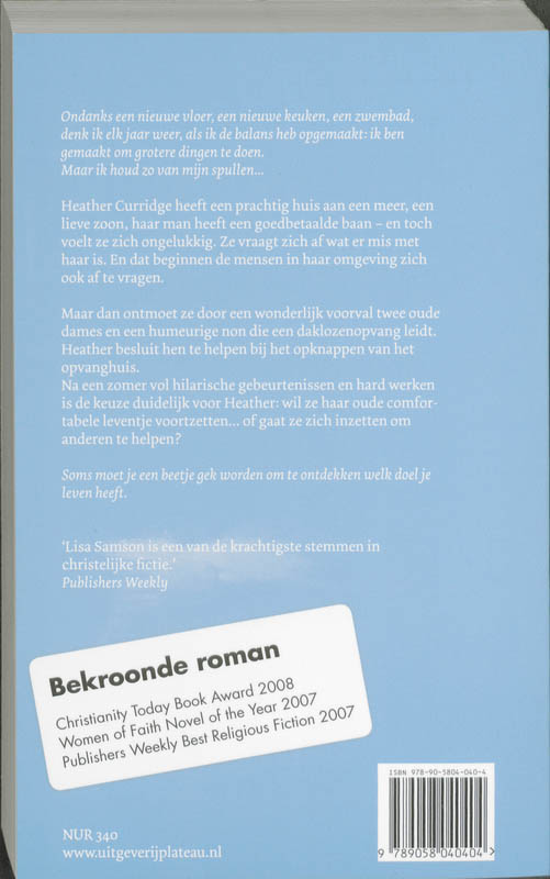 Achterkant van Zomer in blauw