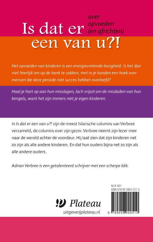 Achterkant van Is dat er een van u!?