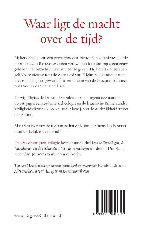 Achterkant van 3 De tijdmeesters