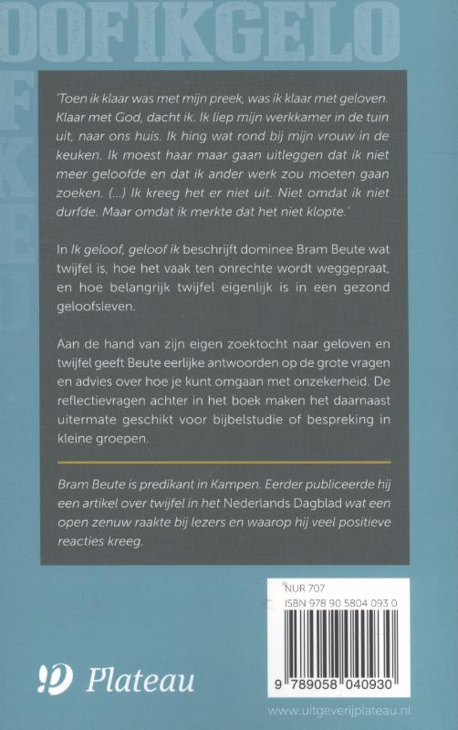 Achterkant van Ik geloof, geloof ik
