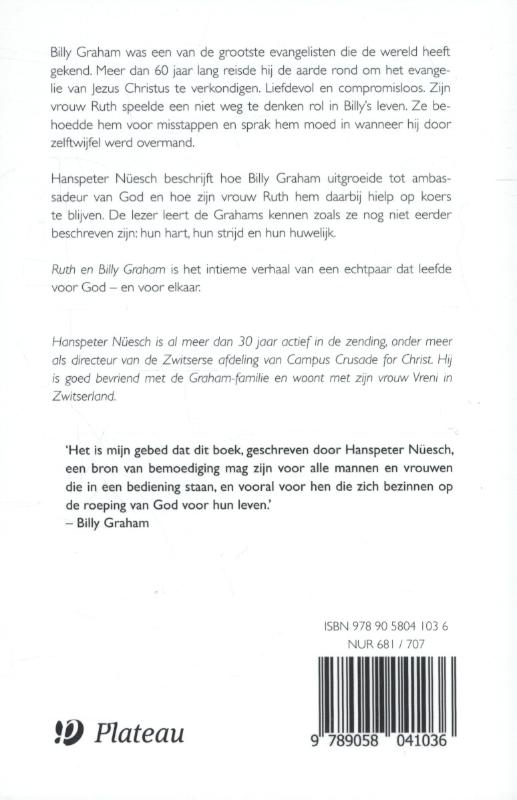 Achterkant van Ruth en Billy Graham
