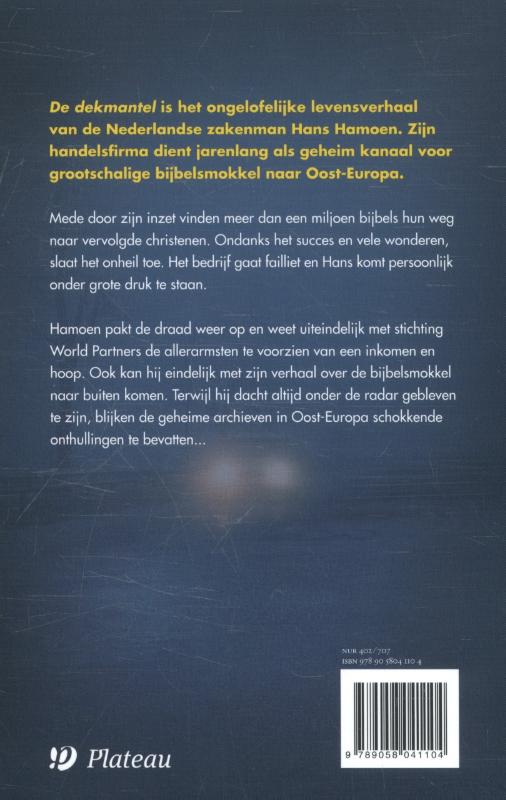 Achterkant van De dekmantel