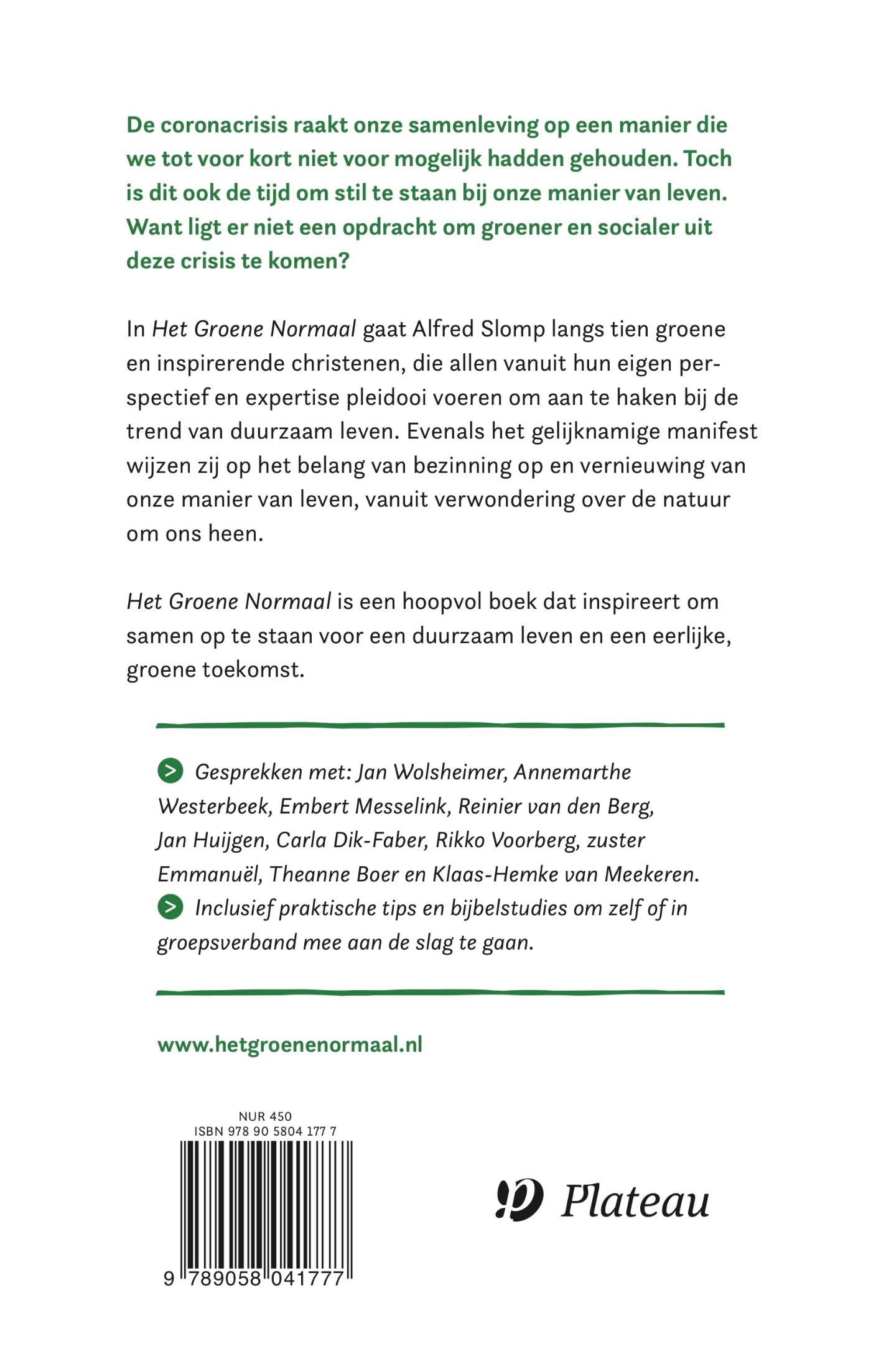 Achterkant van Het Groene Normaal