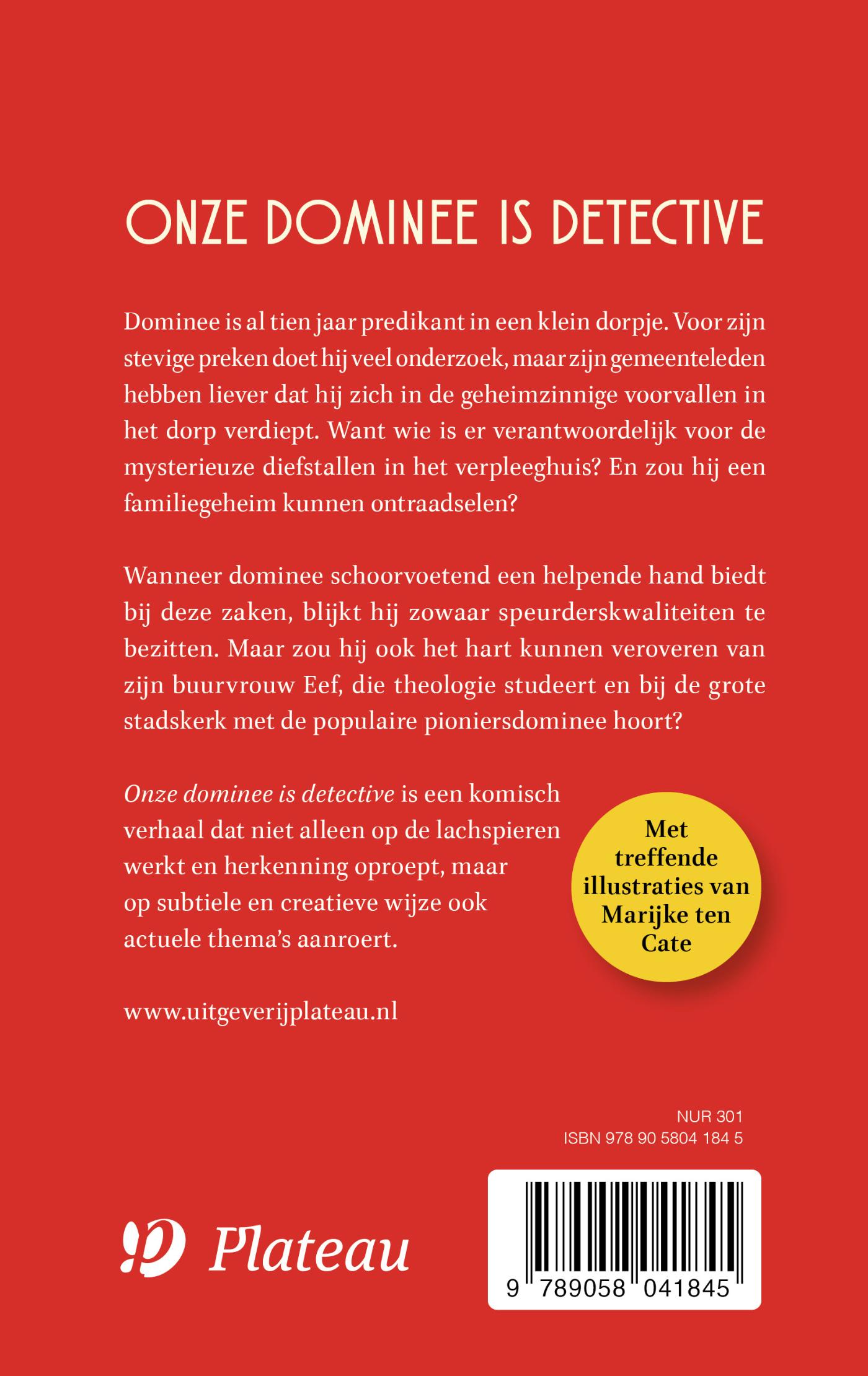 Achterkant van Onze dominee is detective (e-book)