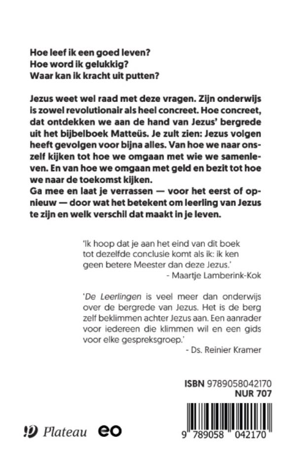 Achterkant van De Leerlingen