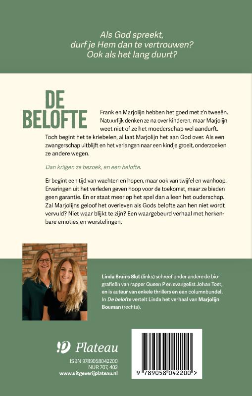 Achterkant van De belofte