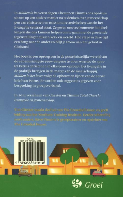 Achterkant van Midden in het leven