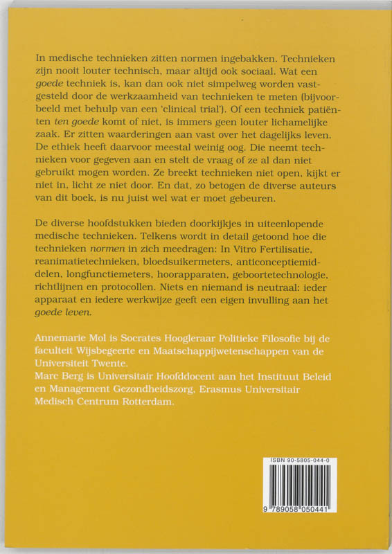 Achterkant van Ingebouwde normen