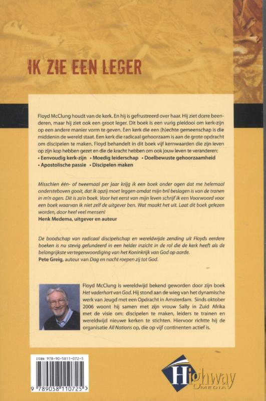 Achterkant van Ik zie een leger