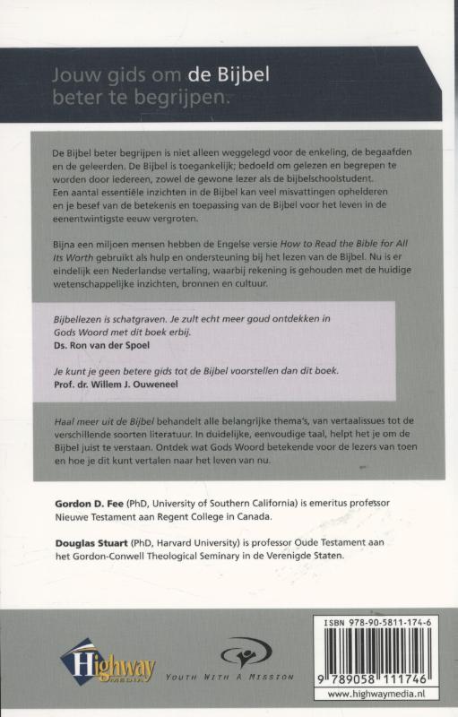 Achterkant van Haal meer uit de Bijbel