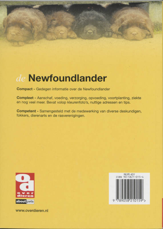 Achterkant van De Newfoundlander