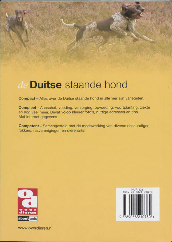 Achterkant van De Duitse staande hond