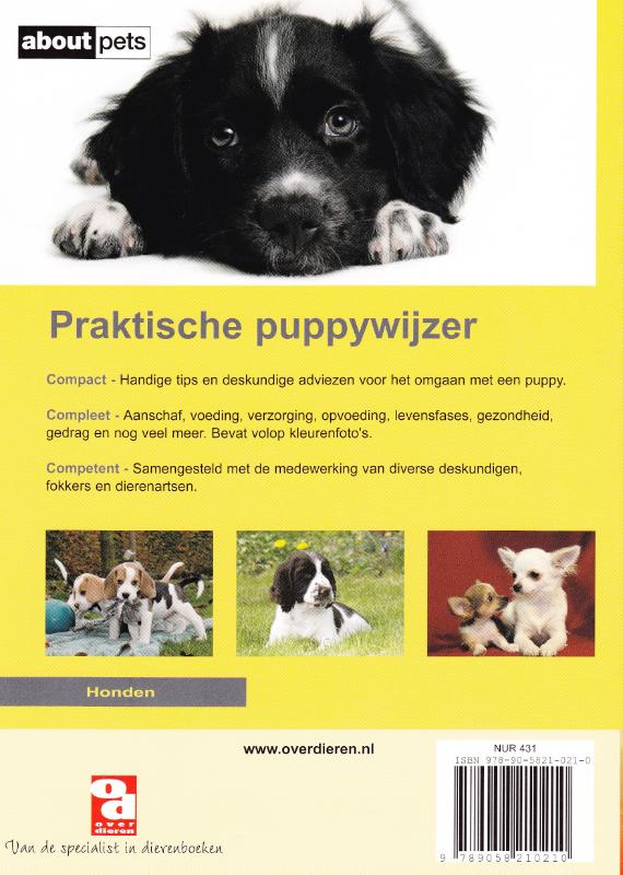 Achterkant van Praktische puppywijzer