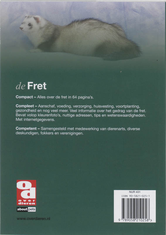 Achterkant van De fret