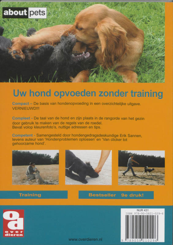 Achterkant van Uw hond opvoeden zonder training