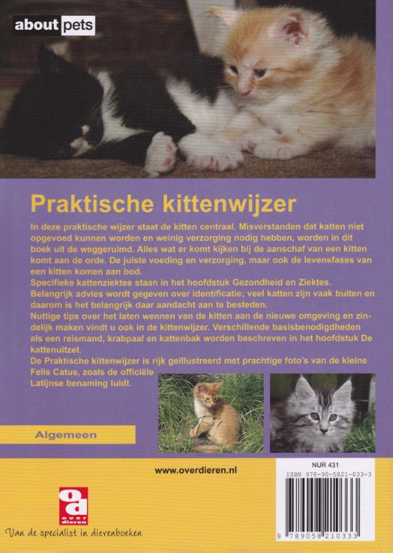 Achterkant van Praktische kittenwijzer
