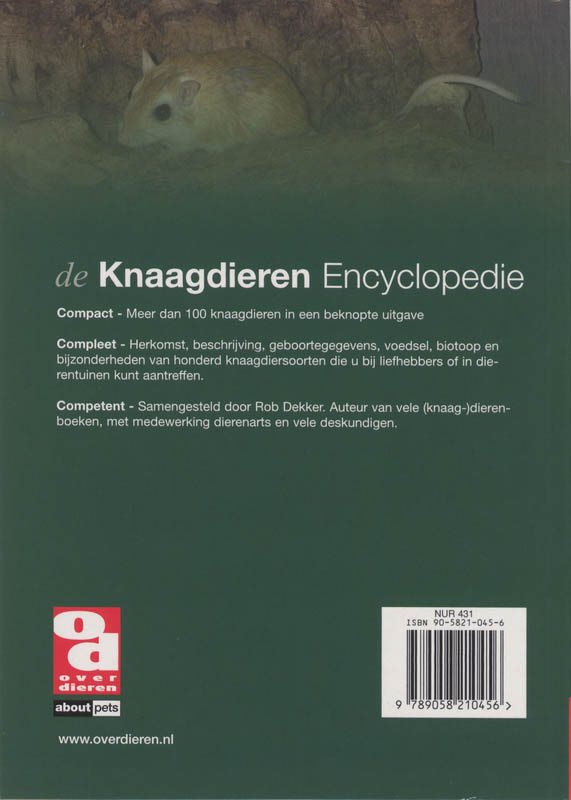 Achterkant van Knaagdierenencyclopedie
