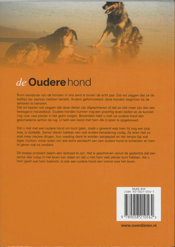 Achterkant van De oudere hond