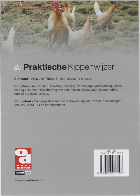 Achterkant van De praktische kippenwijzer