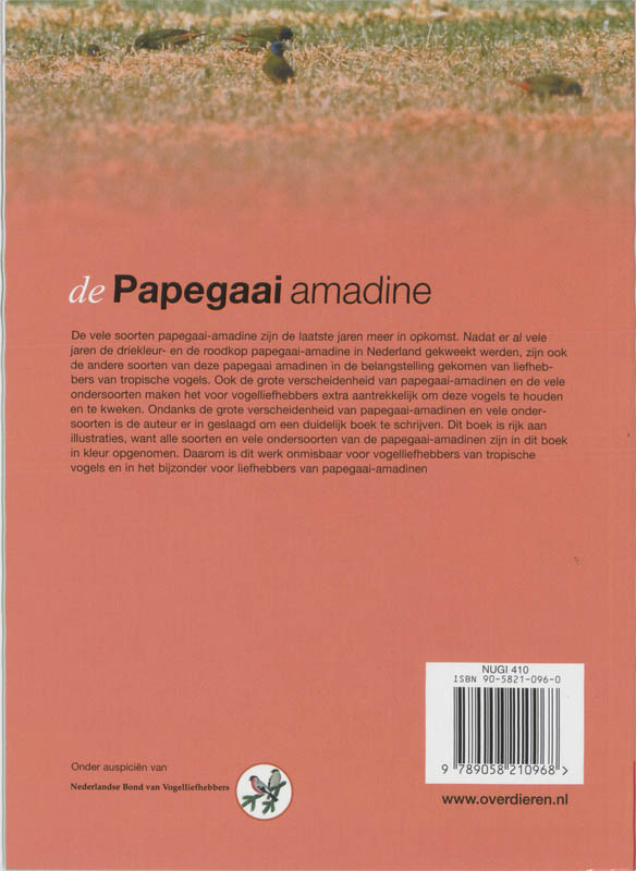 Achterkant van De Papegaai amadine