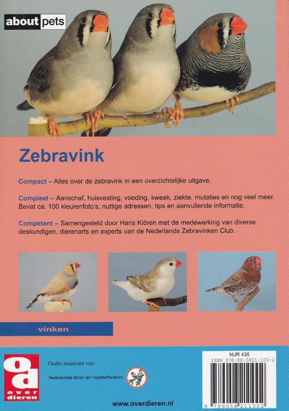 Achterkant van De zebravink