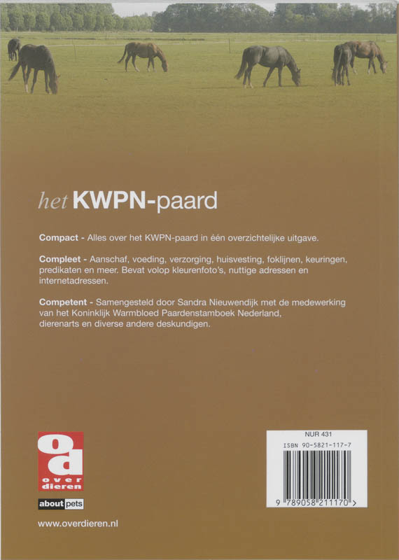 Achterkant van Het KWPN-paard