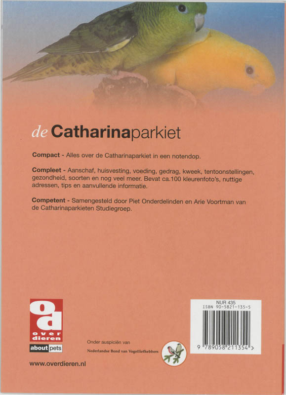 Achterkant van De Catharina parkieten