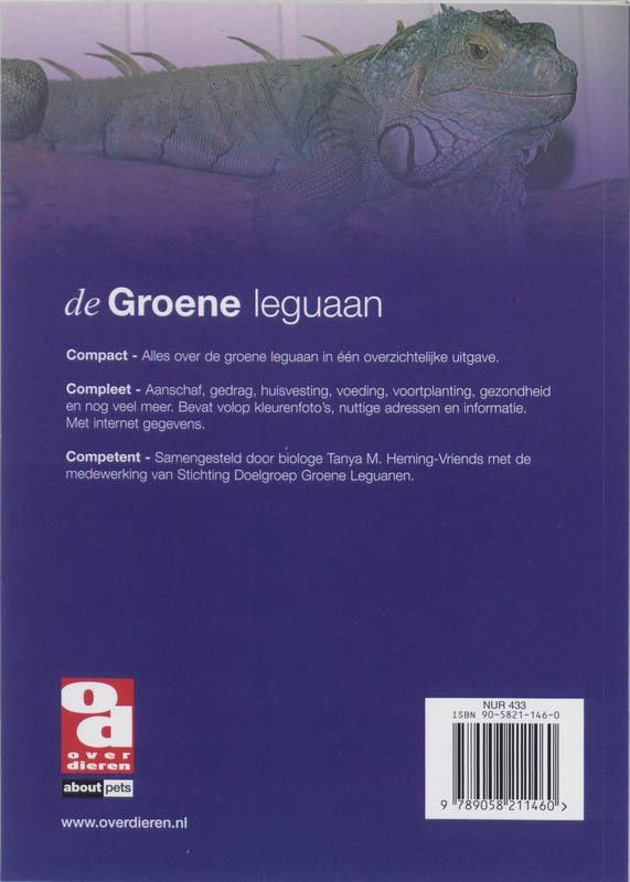 Achterkant van De groene leguaan