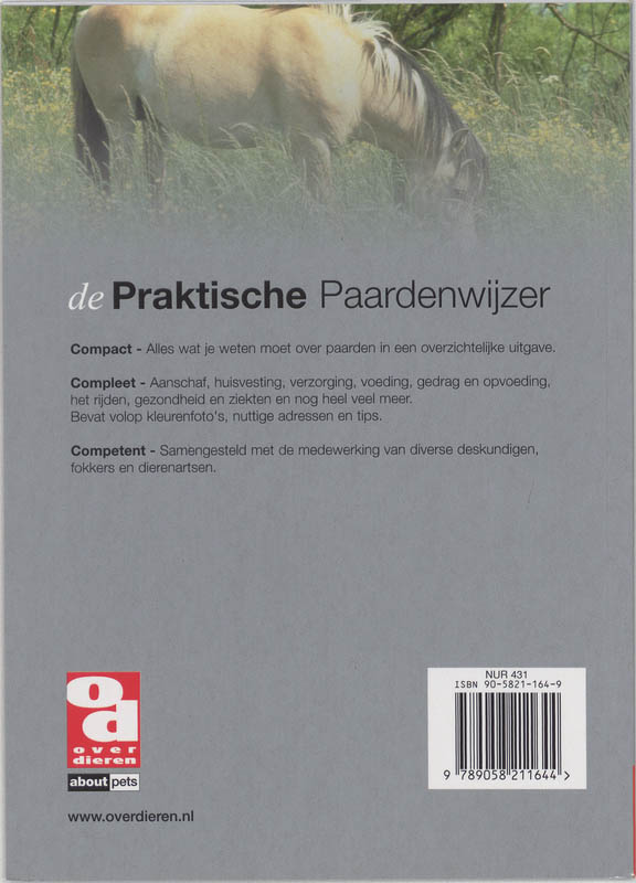 Achterkant van De praktische paardenwijzer