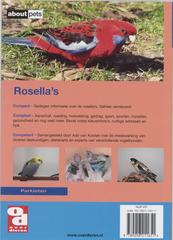 Achterkant van De Rosella's