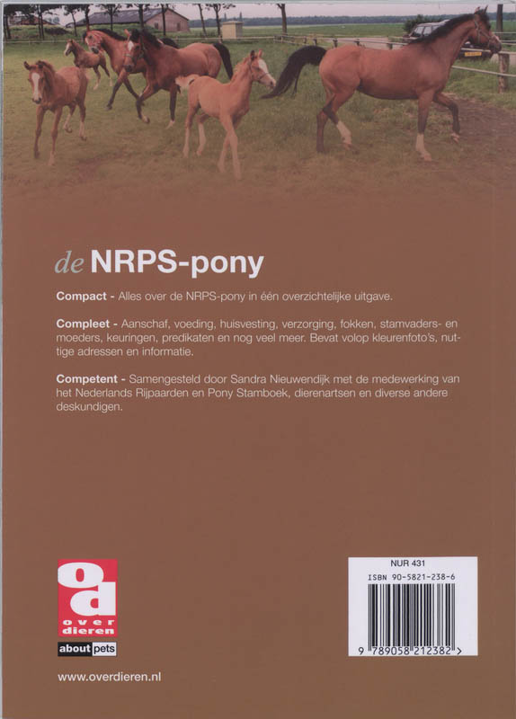 Achterkant van De Nederlandse rijpony