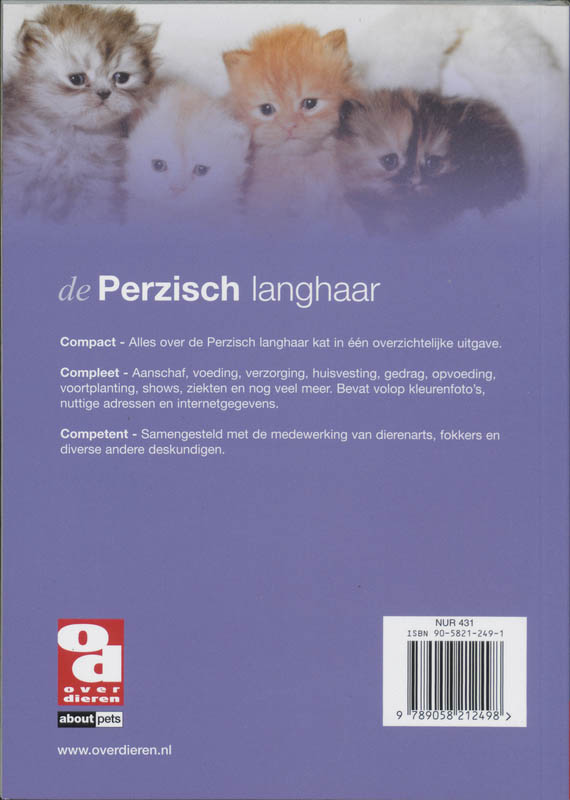 Achterkant van De Perzische langhaar
