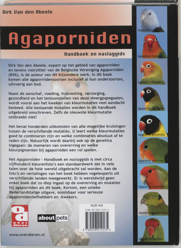 Achterkant van Agaporniden
