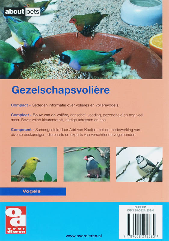 Achterkant van Gezelschapsvolière